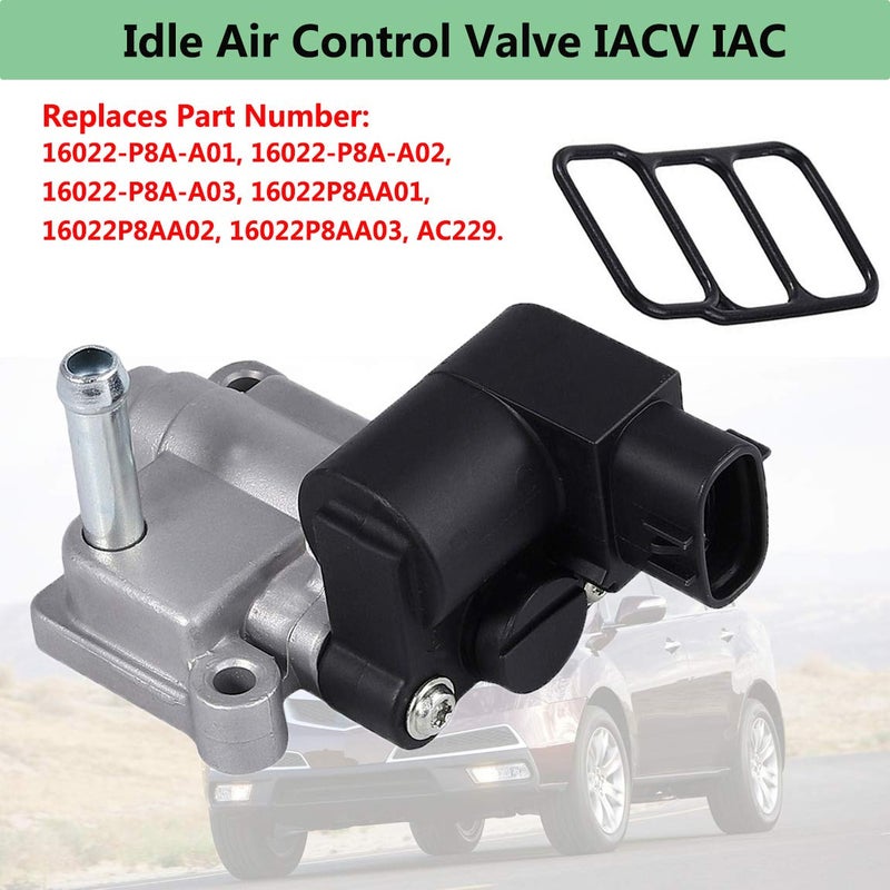 LIYYOO 16022-P8A-A01 Idle Air Control Valve IACV IAC with Gasket,Compatible with Honda Accord Odyssey Pilot CR-V Acura CL TL MDX V6 3.0L 3.2L 3.5L Replaces 16022-P8A-A02,16022-P8A-A03 - Image 2